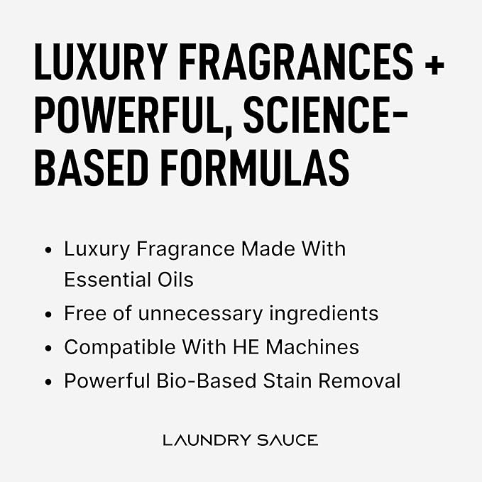 Laundry Sauce - Signature Bundle Siberain Pine, Scented Laundry Detergent Pods & Scent Booster, Fabric Softener, Dryer Sheets, Fabric Protection, Essential Oils, Long Lasting Luxury Fragrance