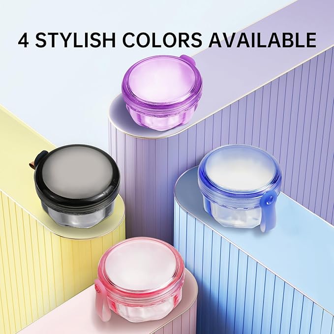 Denture Bath Case Denture Cleaning Cup with Lid Leak Proof, False Teeth Holder Mouthguard Storage Box Retainer Soaking Case for TravelHousehold|Office - Transparent Pink