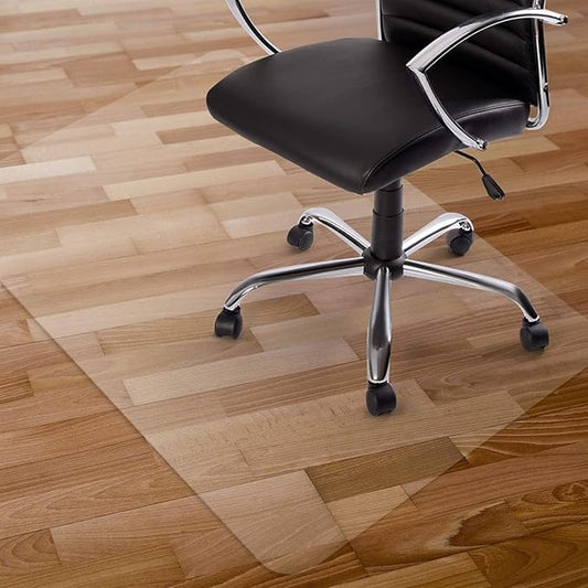 Kuyal Clear Chair Mat, Hard Floor Use, 56" x 36" Transparent Office Home Floor Protector mat Chairmats (56" x 36" Rectangle)