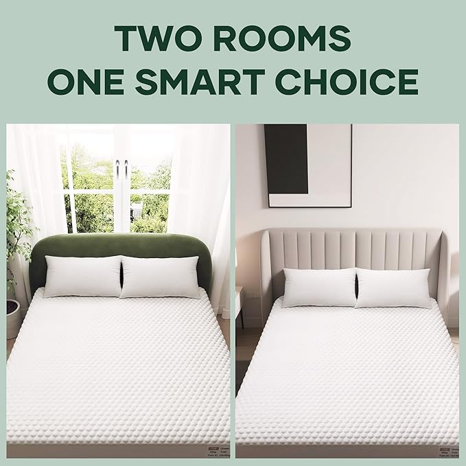 OhGeni 100% Waterproof Mattress Protector, Crib Size-2 Pack Mattress Pad, Fits 3"-6" Mattresses with Deep Pocket, Cooling, Breathable Fitted Sheets, Soft Bed Cover, Noiseless, Machine Washable