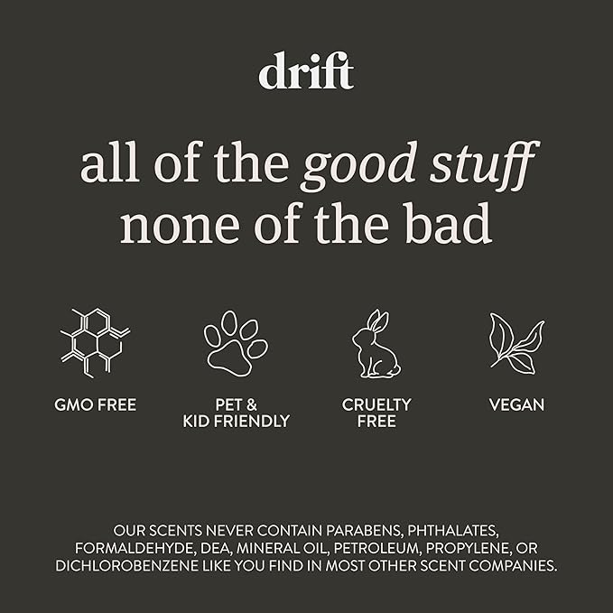Drift Car Air Freshener - The Original Stone Air Freshener - Car Odor Eliminator - Long Lasting Scent - Metal Clip - Essential Oils - Clean Ingredients - Cabana Scent 3 Pack Refill - NO CLIP INCLUDED