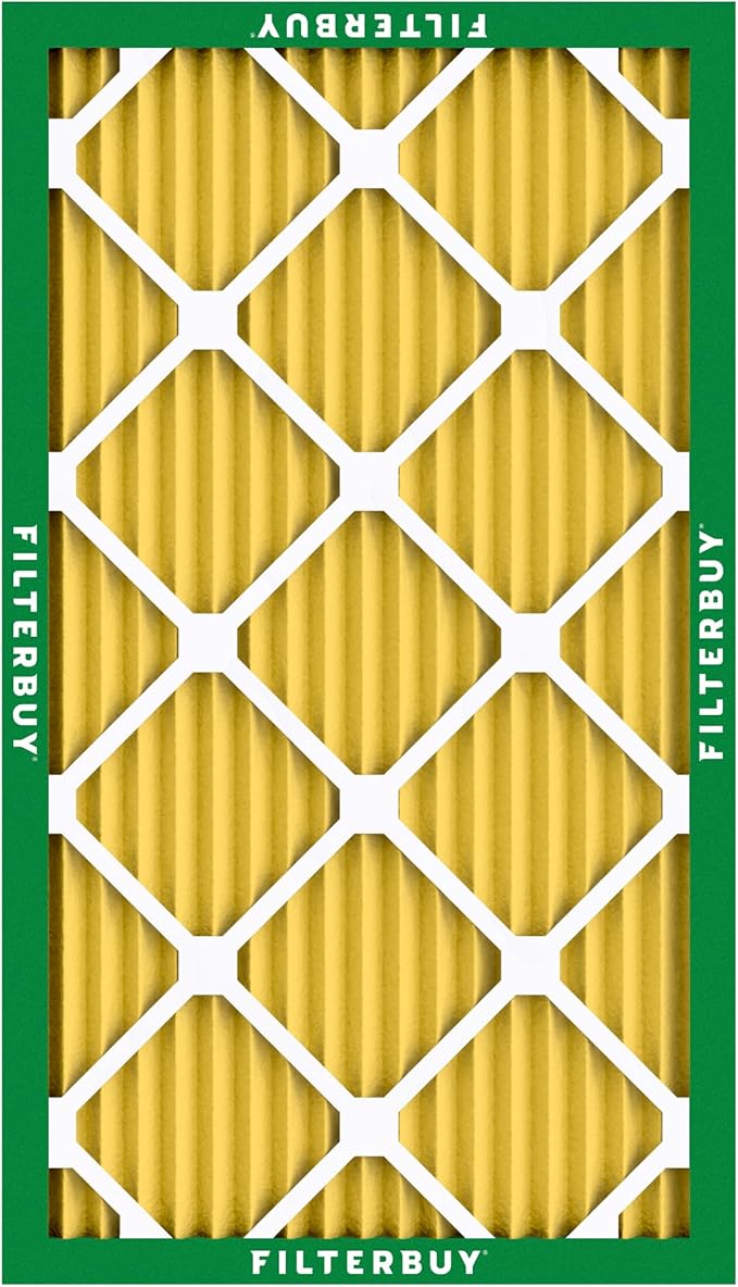 Filterbuy 14x24x1 Air Filter MERV 11 (MPR 1200) Allergen Defense Replacement (4-Pack), Electrostatic Pleated HVAC AC Furnace Filters, Made in USA (Actual Size: 13.38 x 23.38 x 0.75)