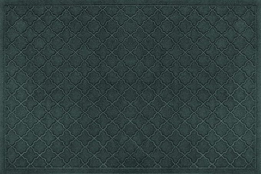 WaterHog Heavy Duty Doorway Mat, 4' x 6', Made in USA, Durable & Skid-Resistant Entryway Mat, Water-Trapping, Indoor/Outdoor Decorative Floor Covering, Cordova Collection, Evergreen