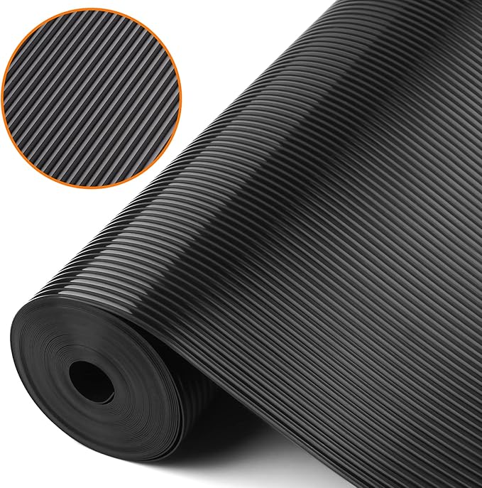Black Shelf Liners for Kitchen Cabinets Non-Adhesive, Drawer Mat Liner for Bathroom, Plastic Pantry Shelf Liner Waterproof Washable Cabinet Protector Liners for Shelves, Cupboard Liner