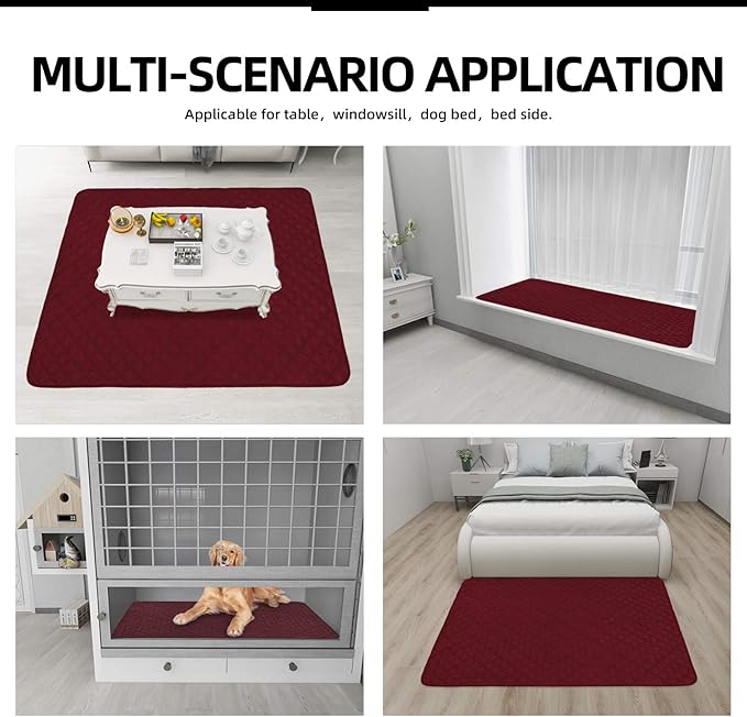 Easy-Going Sectional Couch Covers for Dogs L Shape Sofa Cover Reversible Sofa Slipcover Chaise Lounge Cover Furniture Protector Cover for Pets Dog Cat (42 x 52 inches, Christmas Red/Christmas Red)