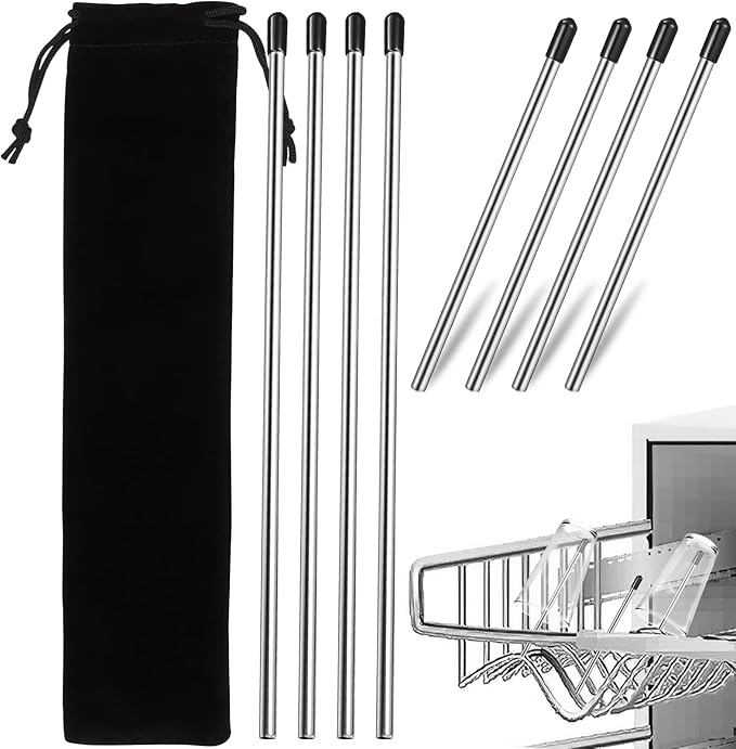 Bottles Bottles Bottles Bottle Holders Dishwasher 8pcs Dish Drying Rack Stainless Steel Insert Sticks Compatible for Soda Bottles Utensil Holder Utensil Holder Utensil Holder