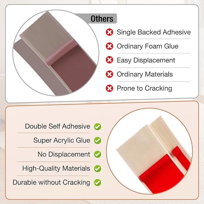 Floor Transition Strip Self Adhesive Vinyl Door Threshold for Doorways Carpet Edging Trim Overlap Edge Reducer for Laminate Floor, Carpet, Tile (Light Yellow Wood Grain, 2/5" to 3/5", 6.6Ft)