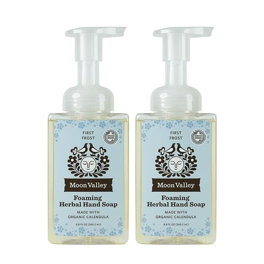 Moon Valley Herbal Foaming Hand Soap, Vegan (First Frost, Recyclable Bottle)