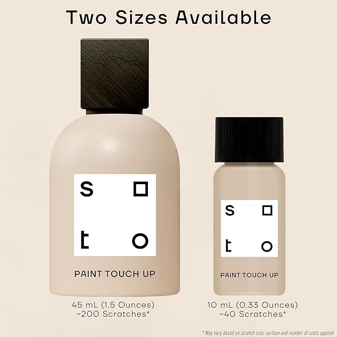 soto White Paint Touch Up, Multi-Surface, Matte Finish (No. 06 Gesso White) — 10 Milliliters of Scratch Repair for Furniture, Walls, Cabinets, Trim, Doors, Indoor/Outdoor