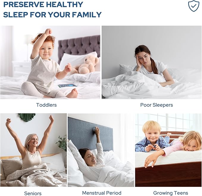 BEDLORE Waterproof Mattress Protector, Noiseless California King Size Mattress Pad with Deep Pocket Fitted Up to 6-18 inches, Soft Breathable Dirt-Proof Bed Mattress Cover for Bedroom(Gray)