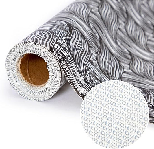 2 Rolls 12 x 120 Inch Shelf Liner for Kitchen Cabinets Non Adhesive Kitchen Drawer Liner, Waterproof Shelf Liner Durable Anti-Slip for Kitchen Cabinets Shelf Liner