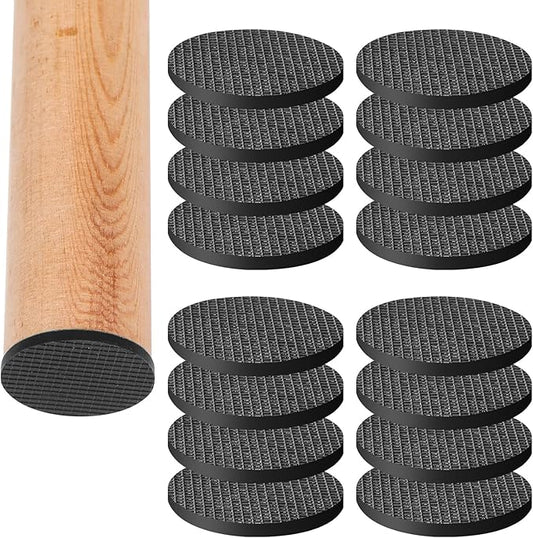 CHUNZEXI Non Slip Furniture Pads - 16 Premium Furniture Grippers Self Adhesive Rubber Furniture Feet, Anti Slide Furniture Hardwood Floor Protector for Keep Couch Stoppers (2 inch Round)