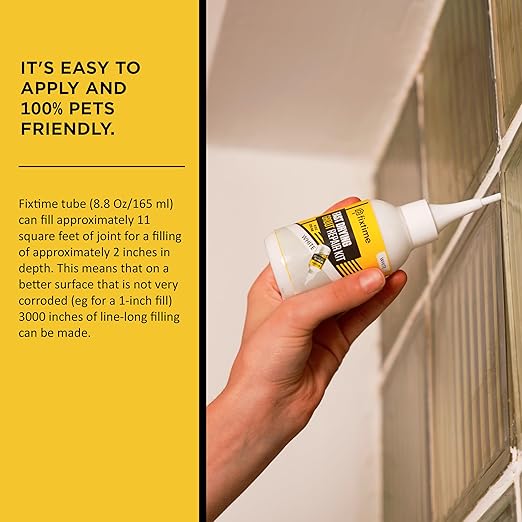 Grout Repair Kit - White Grout Filler Tube - Grout Crack Repair, Premixed Grout Filler Repair, Fast Drying Grout Sealer for Floor Tile - Spatula Included (White, 8oz)