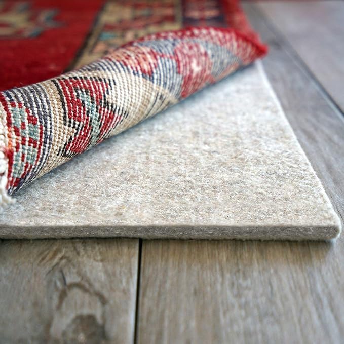 RUGPADUSA - Eco-Plush - 7'x11' - 1/4" Thick - 100% Felt - Premium Cushioned Rug Pad - Available in 3 Thicknesses, Many Custom Sizes