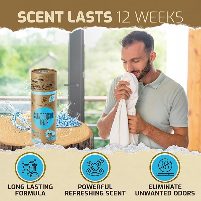 Scent Boosters for Washer, Fresh Aroma - Bulk Laundry Booster Beads and Fabric Smell Deodorizer - In Wash Odor Eliminator Pods for Fresh Scented Clothes