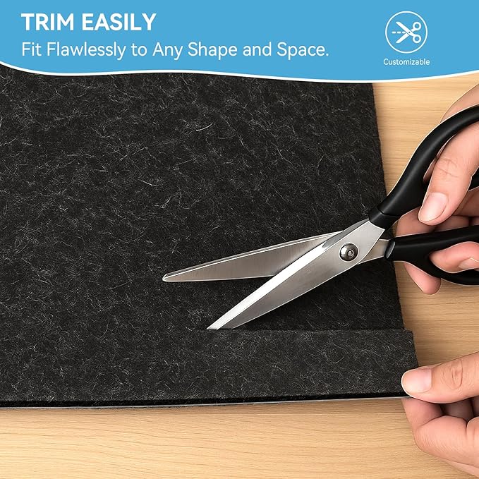 Warmstar 6x9 FT Non Slip Rug Pad,100% Waterproof Felt Rug Pad for Hardwood Floors,1/4” Thick Soft Carpet Pad with Natural Rubber Backing, Secure Grip & Floor Protection