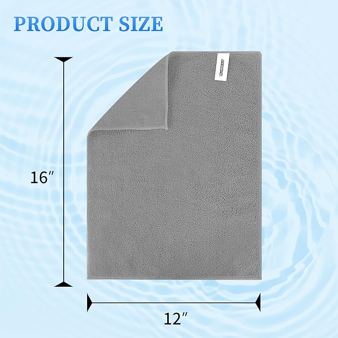 FIXSMITH Microfiber Cleaning Cloth - Pack of 50, Microfiber Towels for Cars 16 x 12 in, Highly Absorbent Cleaning Rags, Lint-Free, Streak-Free Cleaning Cloths for Car Kitchen Home Office