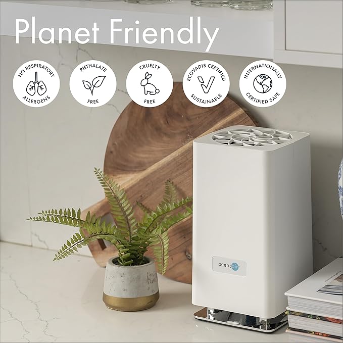 ScentAir Whisper Home Monthly Plug-in Refill, Fragrance Cartridge for Home and Office, Amazon Exclusive, Leather Woods