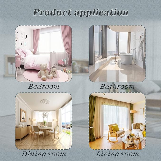 Hion Magnetic Curtain Tiebacks Golden 6 Pack, Curtain Tiebacks Buckles Holdbacks Holders Hooks Clip for Home Bedroom Office Decorative Thick or Thin Curtain