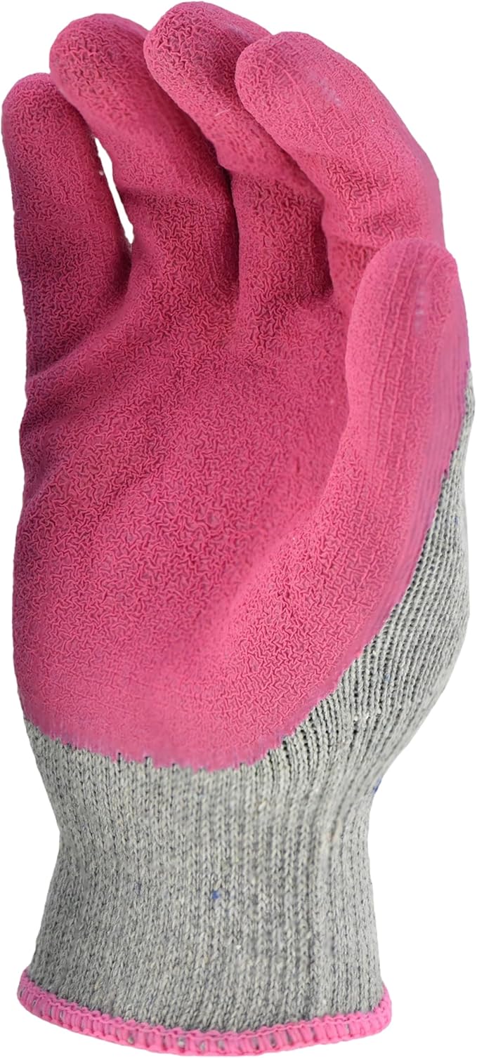 G & F Products G & F Rubber Latex Double Coated Work Gloves for Construction, gardening gloves, heavy duty Cotton Blend