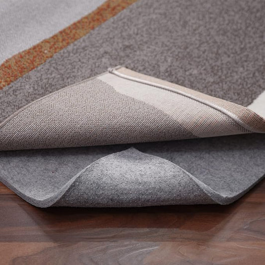 Double-Sided Non Slip Rug Pad Gripper - 2.6x10 Feet 1/4” Thick Dual Surface Felt Under Rug for Area Rugs and Hardwood Floors,Super Cushioned Non Skid Carpet Padding