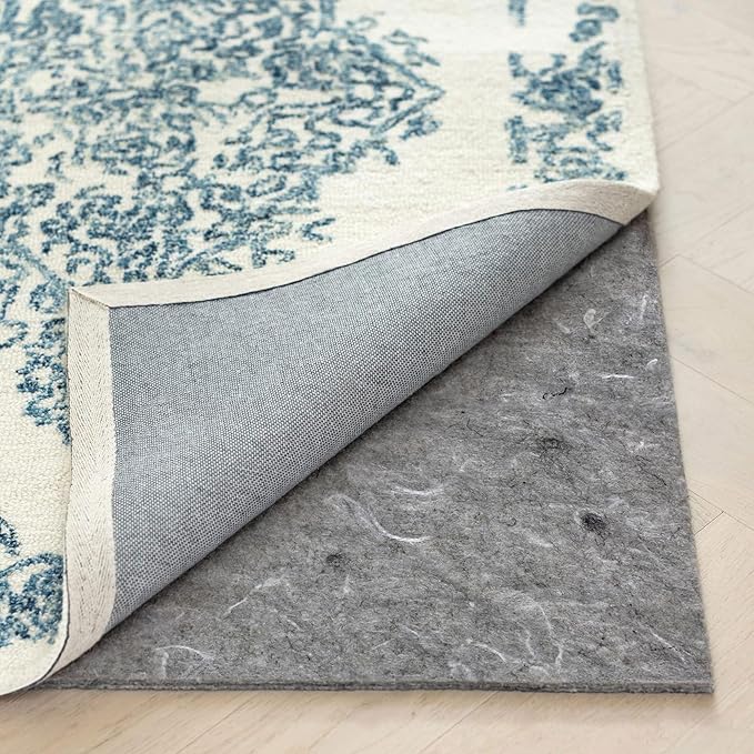 RUGPADUSA - Dual Surface - 5'x7' - 1/8" Thick - Felt + Rubber - Non-Slip Backing Rug Pad - Adds Low-Profile Comfort and Protection