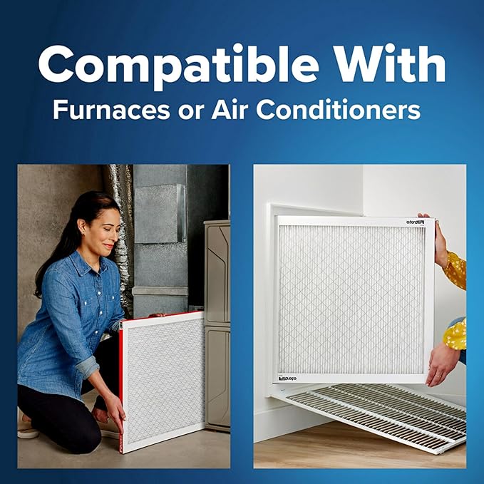 Filtrete 14x20x1 AC Furnace Air Filter, MERV 11, MPR 1000, Micro Allergen Defense, 3-Month Pleated 1-Inch Electrostatic Air Cleaning Filter, 4 Pack (Actual Size 13.81x19.81x0.81 in)