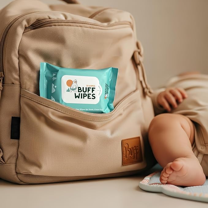 Multi-Use Wet Wipes for Babies & Adults - 99.7% Pure, Plastic-free, Biodegradable & Unscented Body Wipes - 24 Wipes Per Pack (Total 288 Wipes)
