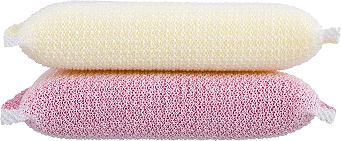 Superio Nylon Cleaning Pad, Dish Scrubbers, Multi Surface Scratch- Free Scour Sponge for Stainless Steel, Copper cookware, China, Dishes and plasticware (8)