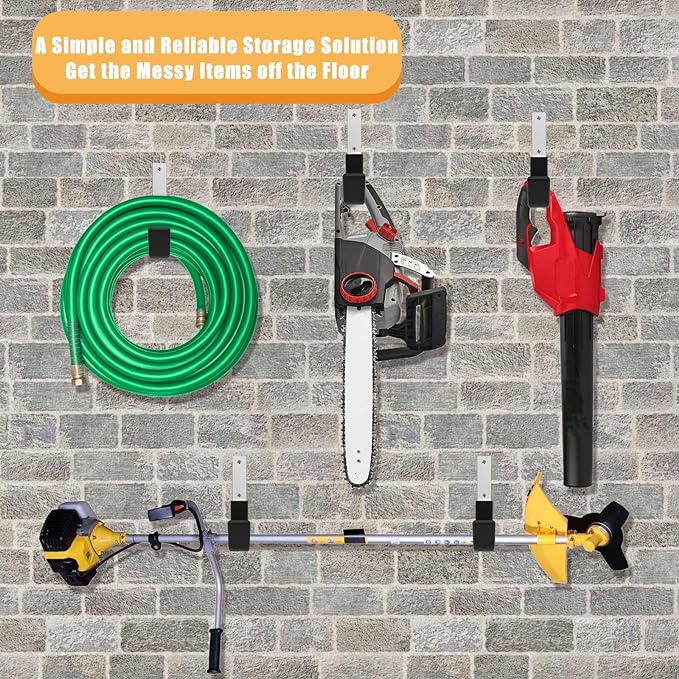 Heavy Duty Utility Hooks for Garage Storage Utility Hooks Wall Mount,Garage Hooks Heavy Duty,Garage Wall Hooks,Hose Holder,Bike Hooks,Ladder Hooks,Leaf Blower Hanger (2S & 2M & 2L)