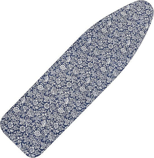 Ironing Board Cover and Pad 15x54 Inch Standard Ironing Board Cover with Elastic Edge and Hook and Loop Fasteners Scorch and Stain Resistant Cotton Ironing Covers with Thick Padding