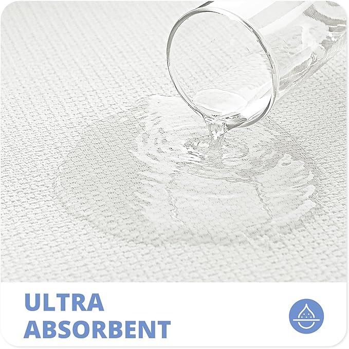 Bath Mat,Ultra Thin Bathroom Runner Rugs,Large Bath Mats for Bathroom,Quick Dry,Non-Slip,Machine Washable,Low Pile,Bath Rug,Shower Outside,Sink,Home Decor Accessories.White,1'9"x3'11"（21x47inch）
