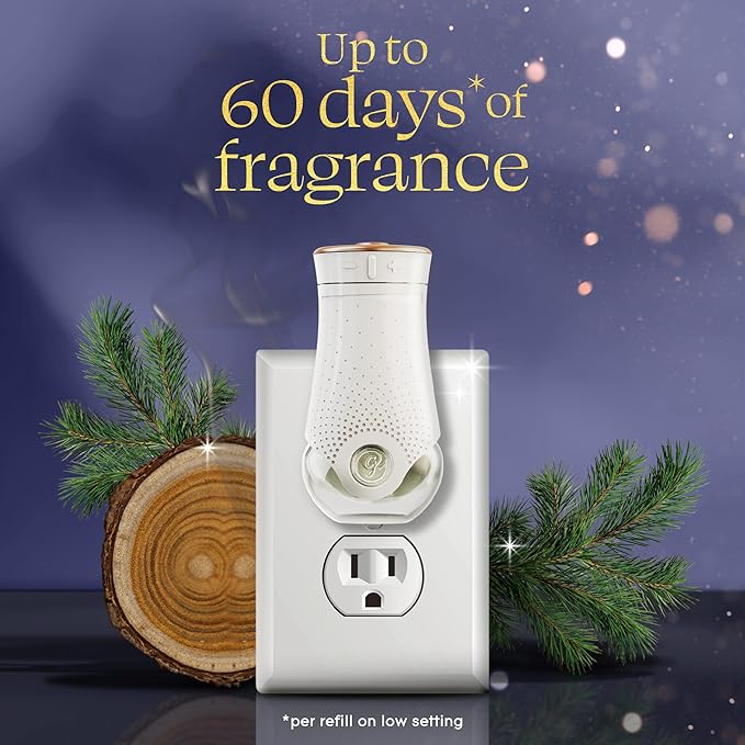 Glade PlugIns Refills Air Freshener, Embers & Sandalwood, Scented and Essential Oils for Home and Bathroom, 0.67 Fl Oz, 5 Count