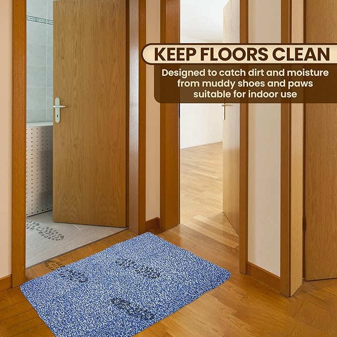 Premium Microfiber Indoor Door Mat – 36"x72" Washable Entry Mat, Non-Slip, Waterproof Backing, Super Absorbent, Low Profile Entryway Doormat for Indoor Entrance