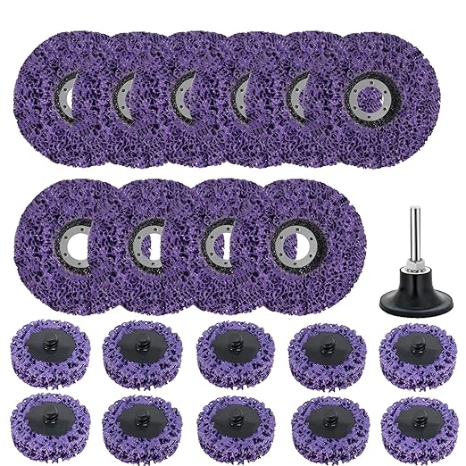 21 Pack Paint Strip Discs for Angle Grinder, 4-1/2'' x 7/8'' & 2" Rust Remover Wheel, Comprehensive Paint Stripper Disc Kit for Cleaning and Removing Paint, Welds, Oxidation
