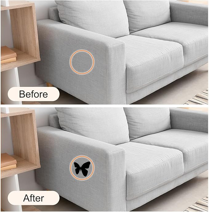 Repair Patches Repair Tape Self-Adhesive DIY Repair Patch Linen Gear Patch for Sofa, Furniture, Chair, Clothing,Tents,35x79 Inch,Grey