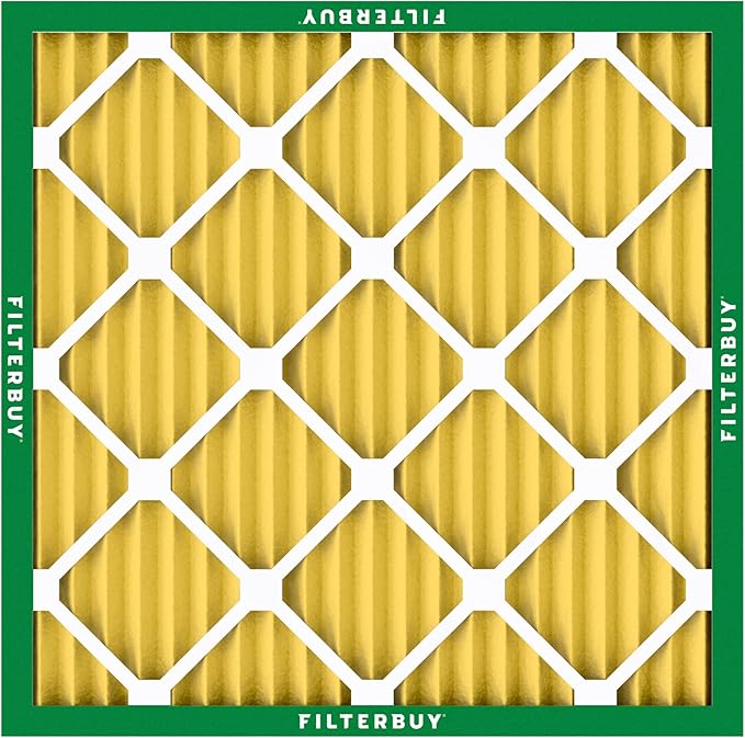 Filterbuy 24x24x1 Air Filter MERV 11 (MPR 1200) Allergen Defense Replacement (4-Pack), Electrostatic Pleated HVAC AC Furnace Filters, Made in USA (Actual Size: 23.38 x 23.38 x 0.75)