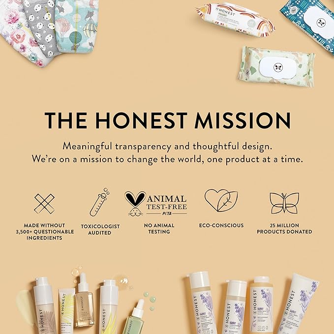 The Honest Company Nourish and Cleanse Naturally Scented Wipes Cleansing Multi-Tasking Wipes 99% Water Plant Based Hypoallergenic Sweet Almond 240 Count