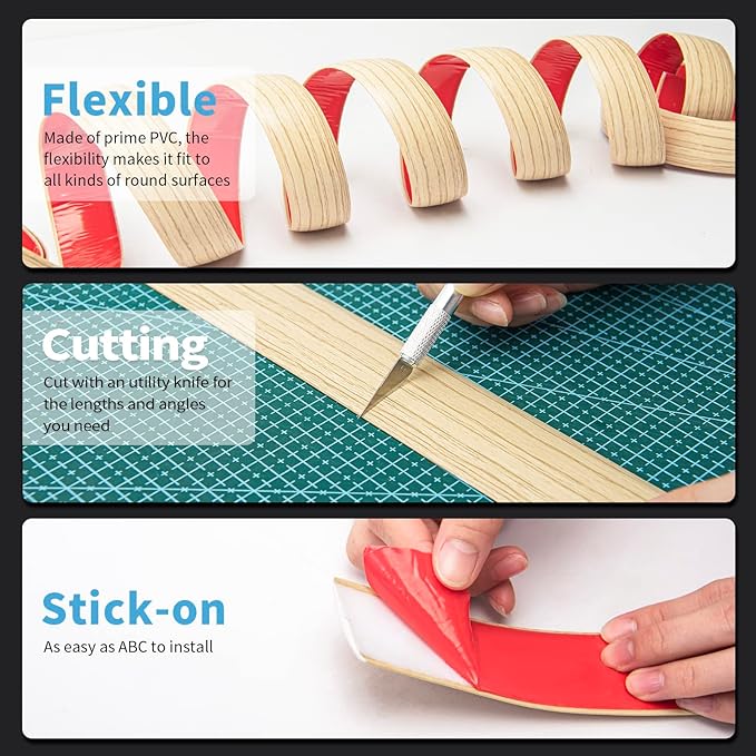 Art3d Self Adhesive Vinyl Floor Transition Strip Laminate Floor Strip Floor Flat Divider Strip for Joining Floor Gaps Carpet Threshold Transition Floor Tiles (4 FT, 1.57in, Aspen Yellow)