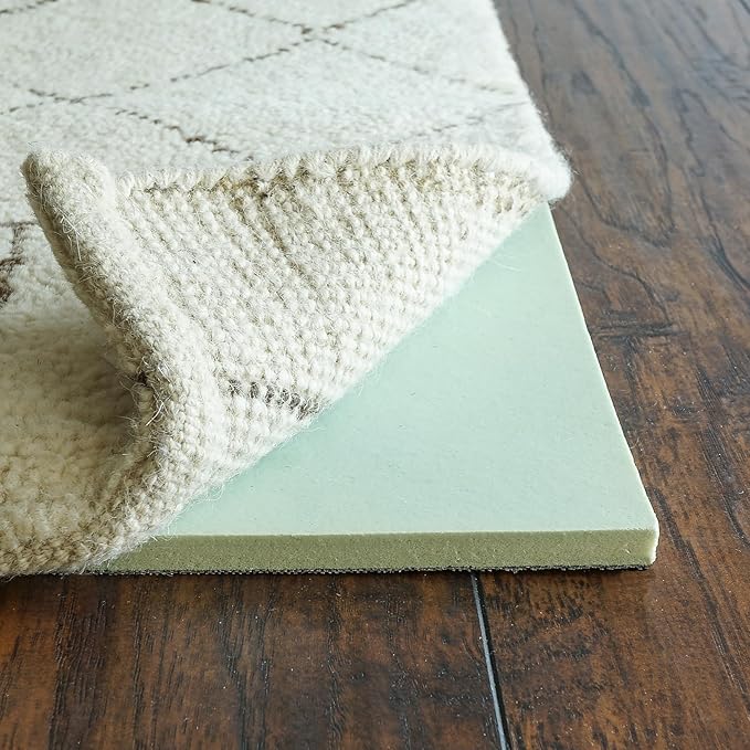 RUGPADUSA - Cloud Comfort Memory Foam - 6' Square - 7/16" Thick - Luxurious Cushioned Rug Pad - Water Resistant