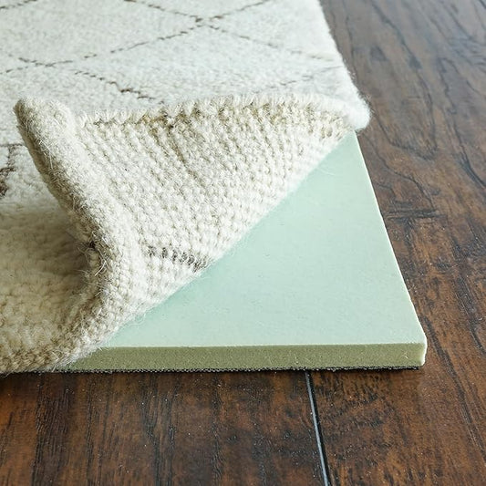 RUGPADUSA - Cloud Comfort Memory Foam - 6' Square - 7/16" Thick - Luxurious Cushioned Rug Pad - Water Resistant