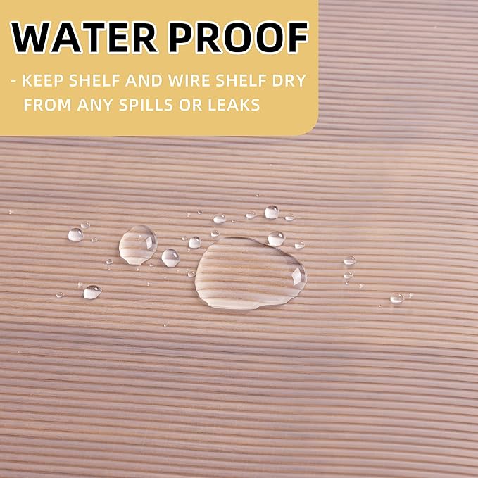 Shelf Liner Non Slip,Non Adhesive Cabinet Liner,Waterproof Drawer Liner,Food-Grade EVA Material for Kitchen Cabinets,Drawers,Refrigerators-Odorless & Easy to Cut-12 x 60 inches,Thickened