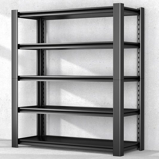 5-Tier Garage Shelving Heavy Duty, 3000 LBS Capacity Metal Storage Rack 24" D x 60" W x 76" H, Adjustable Steel Shelves Unit for Garage, Warehouse, Basement, Pantry, Workshop.1 Pack