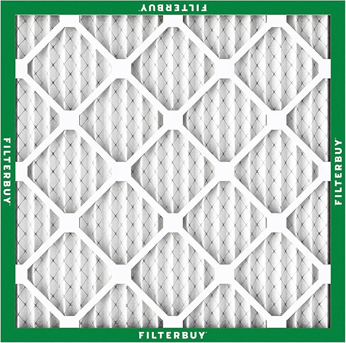 Filterbuy 24x24x1 Air Filter MERV 8 (MPR 700) Dust Defense Replacement (6-Pack), Electrostatic Pleated HVAC AC Furnace Filters, Made in USA (Actual Size: 23.38 x 23.38 x 0.75)