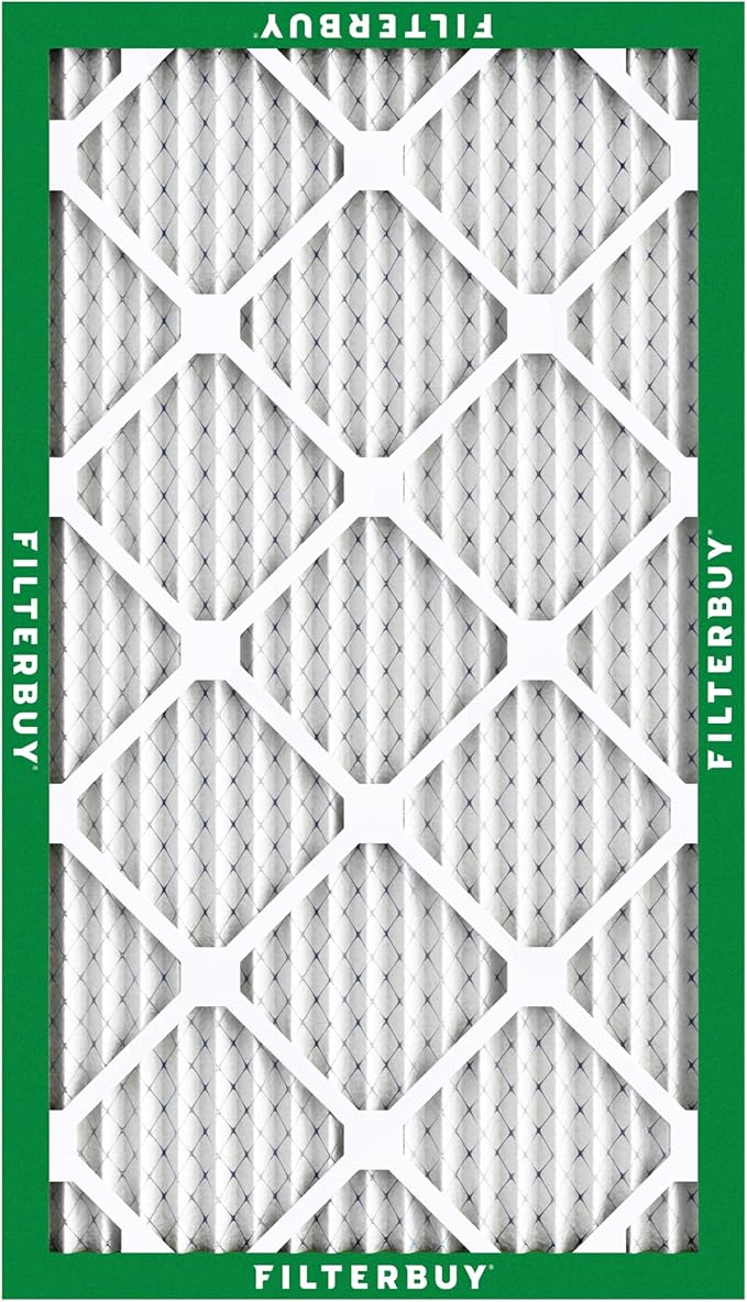 Filterbuy 12x30x1 Air Filter MERV 8 (MPR 700) Dust Defense Replacement (6-Pack), Electrostatic Pleated HVAC AC Furnace Filters, Made in USA (Actual Size: 11.88 x 29.88 x 0.75)