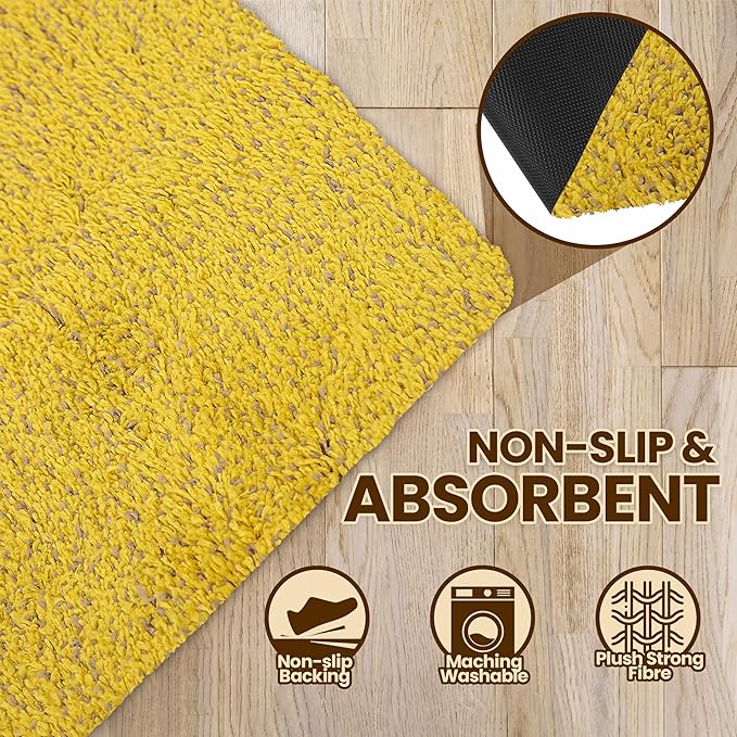 Premium Microfiber Indoor Door Mat – 36"x72" Washable Entry Mat, Non-Slip, Waterproof Backing, Super Absorbent, Low Profile Entryway Doormat for Indoor Entrance