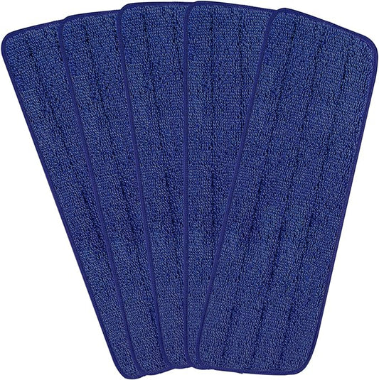 16.5 inch Reusable Mop Pads Microfiber Spray Mop Replacement Heads for Wet/Dry Mops Compatible with Bona Floor Care System (5 Pack)