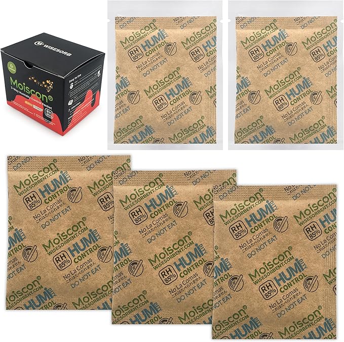 85% RH 15 Pack 8 Gram Two-Way Humidity Control Packs for Wooden Musical Instruments, Size 8 Moisture Control Packets for Bagpipe Reeds, Saxophone Reeds Individually Wrapped