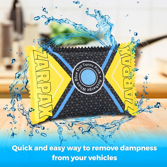 125g Rechargeable Desiccant Packs Dehumidifier Bag - 24 Pack - Moisture Absorbers For Safes, Car, Bathroom, Storage, Garage - Moisture Remover Eliminates Humidity - Reusable Desiccant Bags