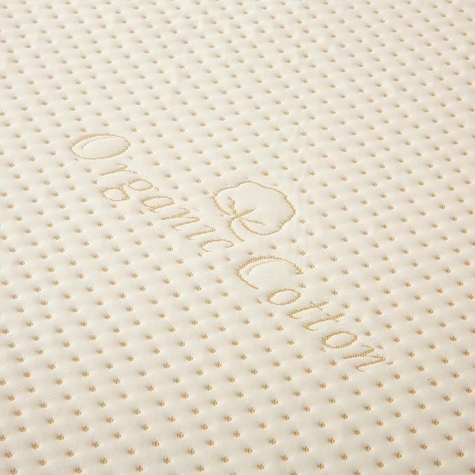 Luxury Waterproof Organic Mattress Protector Twin XL - Organic Cotton Breathable Mattress Pad Cover - New 380 GSM Comfort - Deep Pocket - Jersey Cotton Skirt - Fitted Comfort